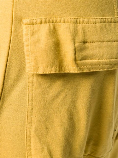Shop Rick Owens Lilies Dropped Crotch Track Pants - Yellow