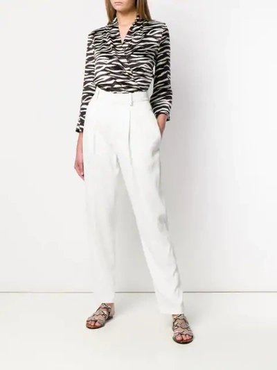 Shop Isabel Marant Poyd Trousers In White