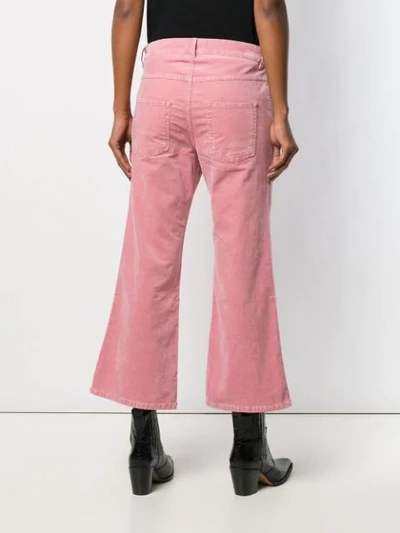 Shop Isabel Marant Étoile Anyree Velvet Trousers In Pink