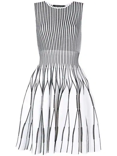 Shop Antonino Valenti Perforated Mini Dress In White