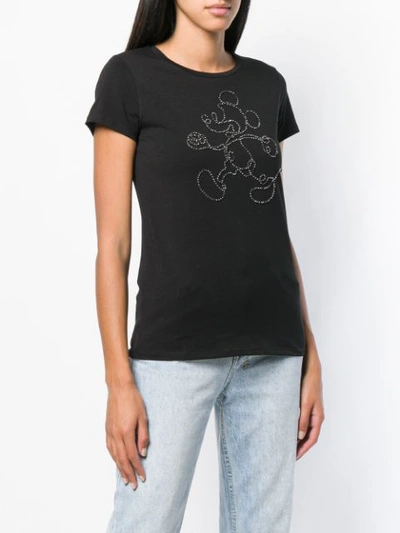Shop Liu •jo Liu Jo Liu Jo X Disney Mickey Embellished T-shirt - Black