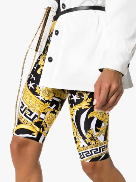 versace biker shorts