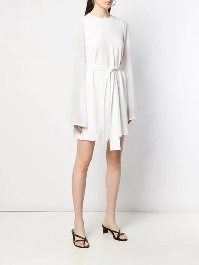 Shop Blanca Chiffon Mini Dress In White