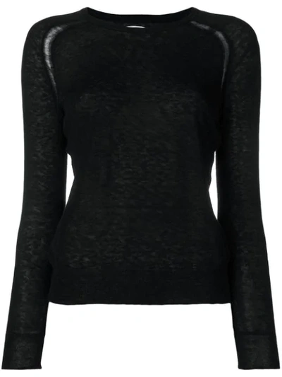 Shop Isabel Marant Étoile Foty Knitted Top In Black