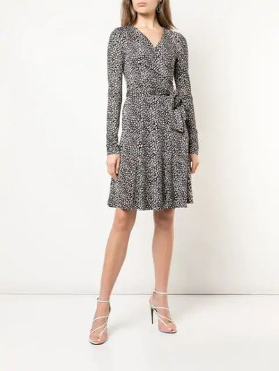 Shop Diane Von Furstenberg Julian Jersey Wrap Dress In Black