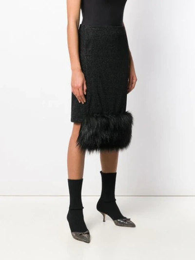 Shop Marco De Vincenzo Straight-fit Midi Skirt In Black