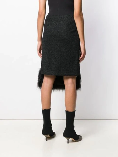 Shop Marco De Vincenzo Straight-fit Midi Skirt In Black
