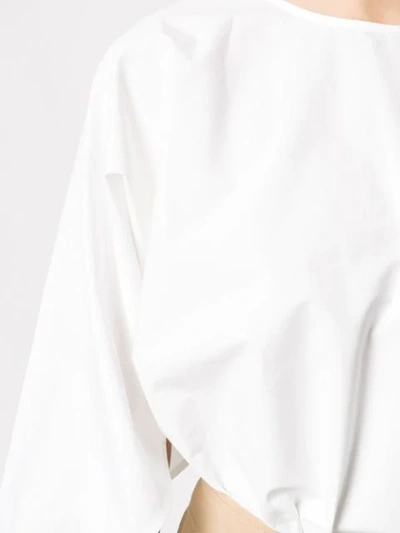 ÁERON ADELE后置纽扣罩衫 - 白色