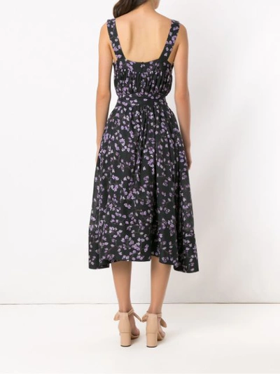 ANDREA MARQUES DECRETO MIDI DRESS - 黑色