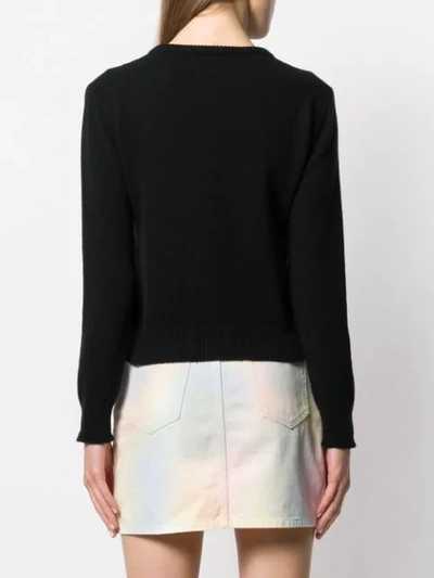 Shop Alberta Ferretti It's A Wonderful World Sweater In Black