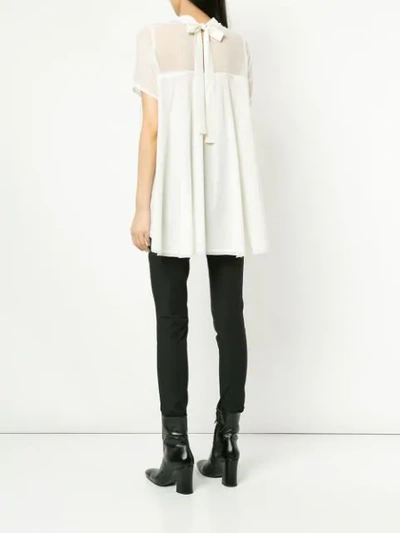 Shop Taylor Tie Capsule Blouse In White