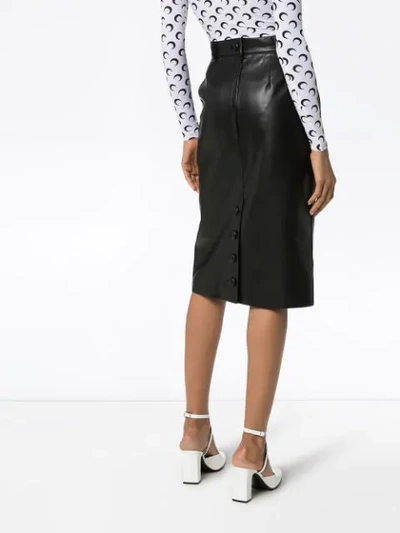 Shop We11 Done High-waisted Pencil Skirt In Black