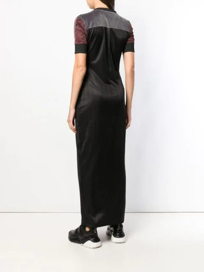 Shop Adidas Originals By Alexander Wang Fitted Long Dress In Black