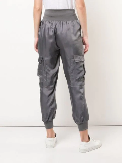 Shop Cinq À Sept Giles Tapered Trousers In Grey