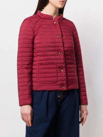 Shop Herno Reversible Padded Jacket In Red