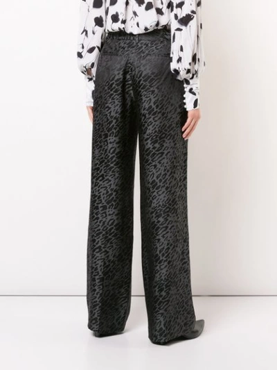 Shop Equipment Arwen Leopard Print Trousers In Black