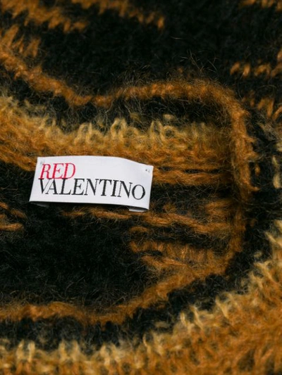 RED VALENTINO 无袖刺绣毛衣 - 黄色