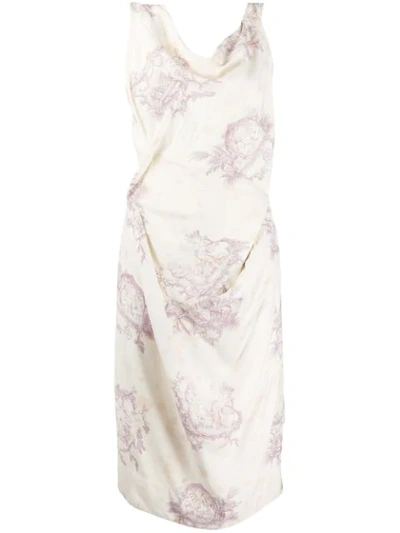 Pre-owned Vivienne Westwood Printed Midi Dress In Neutrals