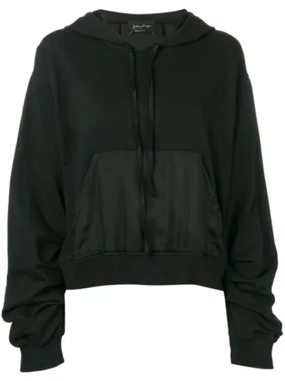 Shop Andrea Ya'aqov Oversized Hoodie In Black