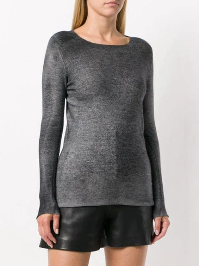 Shop Avant Toi Slim-fit Jumper - Grey