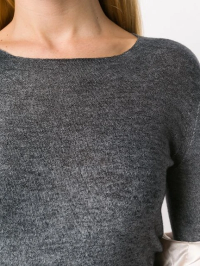 Shop Avant Toi Slim-fit Jumper - Grey