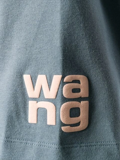 Shop Alexander Wang T T-shirt Mit Logo In Asphalt 480