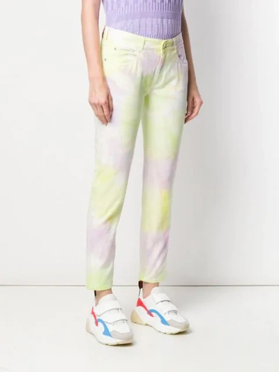 STELLA MCCARTNEY TIE-DYE SKINNY BOYFRIEND JEANS - 黄色