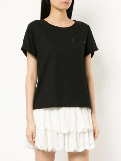 Shop Aje Chest Pocket T In Black