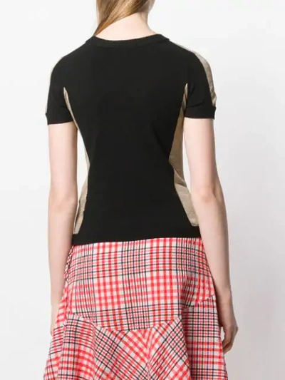 Shop Antonio Marras Short Sleeved Knitted Top In Black