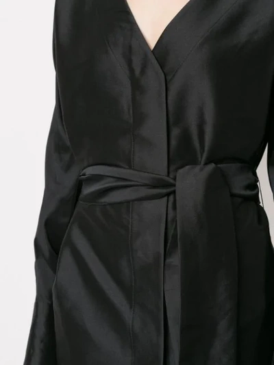 Shop Manning Cartell Midi Wrap Dress In Black