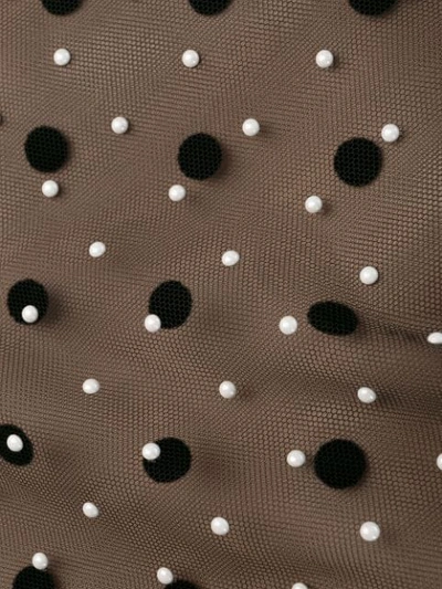 Shop N°21 Polka Dot Pencil Skirt In Black