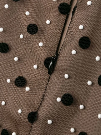 Shop N°21 Polka Dot Pencil Skirt In Black