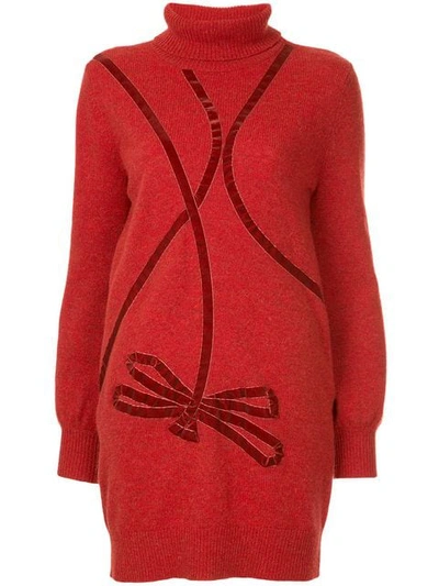 Shop Onefifteen Knitted Sweater In Red
