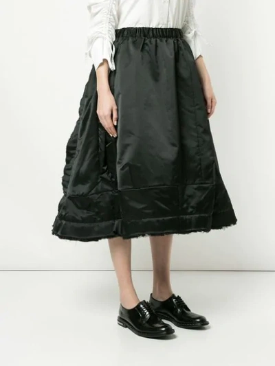 Shop Comme Des Garçons Decorated Midi Skirt - Black