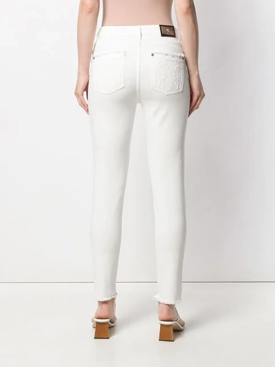 Shop Etro Classic Straight-leg Jeans In White