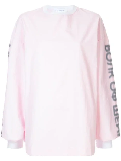 Shop Walk Of Shame Shadow Logo Sweatshirt - Pink
