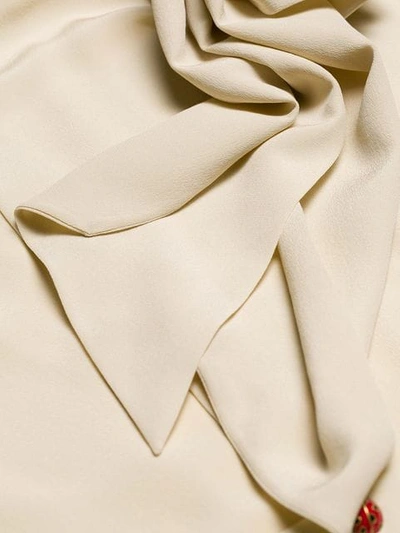 Shop Gucci Bow In Neutrals