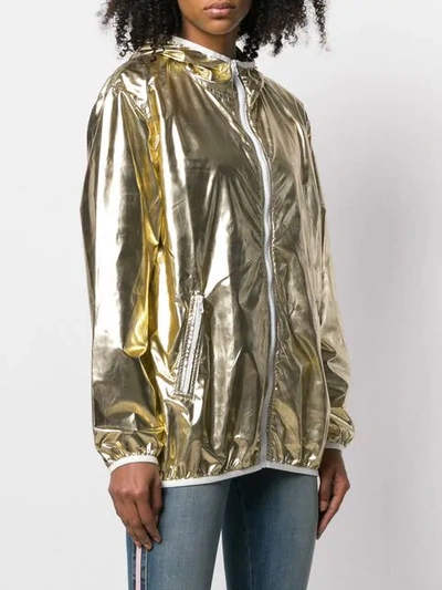 Shop P.a.r.o.s.h Hooded Jacket In Gold