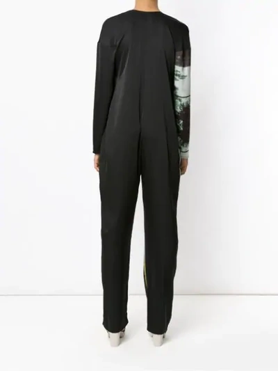 Shop Mara Mac Printed Jumpsuit In Black