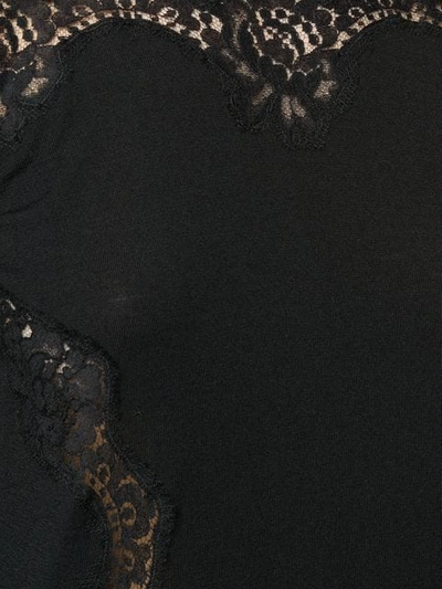 Shop Dolce & Gabbana Slim-fit Lace Pullover In Black