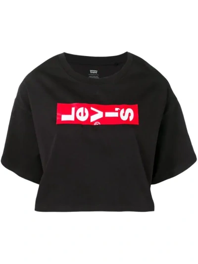 Shop Levi's Printed T-shirt In Black