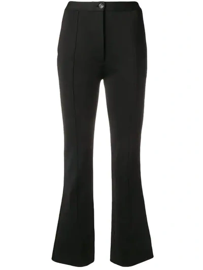 GIVENCHY HIGH-WAISTED FLARED TROUSERS - 黑色