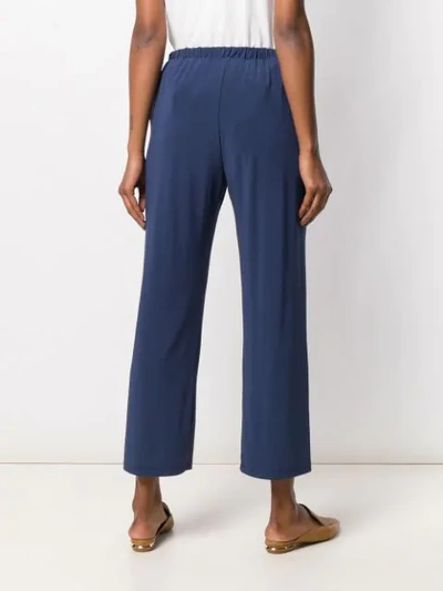 Shop Max Mara Drawstring Trousers - Blue