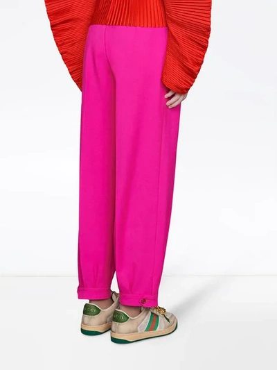 Shop Gucci Wool Ankle Pant In 5509