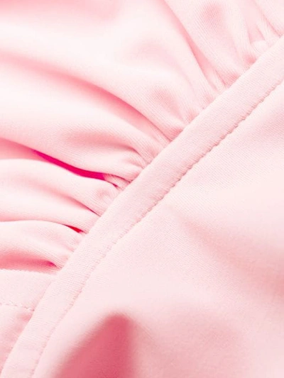 Shop Norma Kamali Tara Draped Dress In Pink