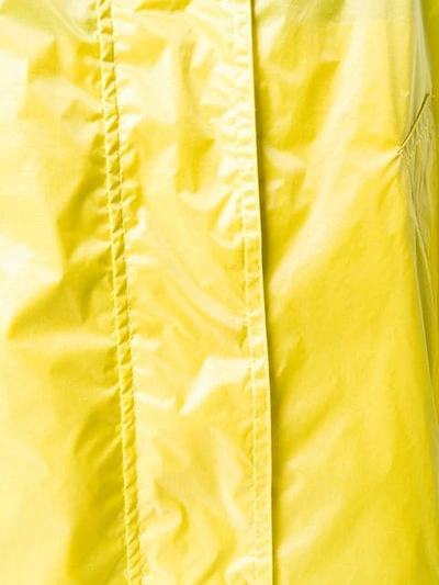 Shop Aspesi Long Yellow Raincoat