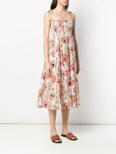 Shop Tory Burch Floral Dress In Pink