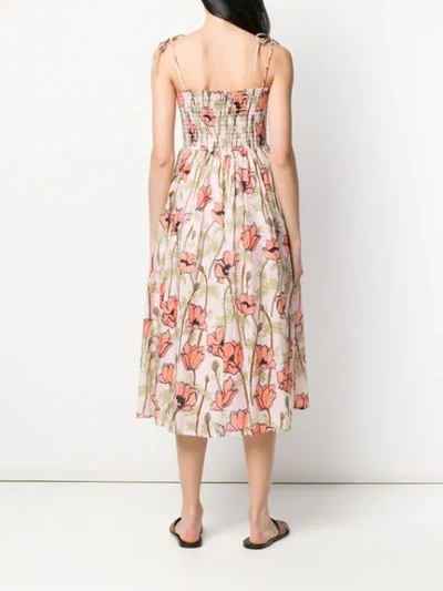 Shop Tory Burch Floral Dress In Pink