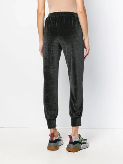 Shop Styland Cropped Track Pants In Grey