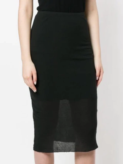 fitted midi skirt